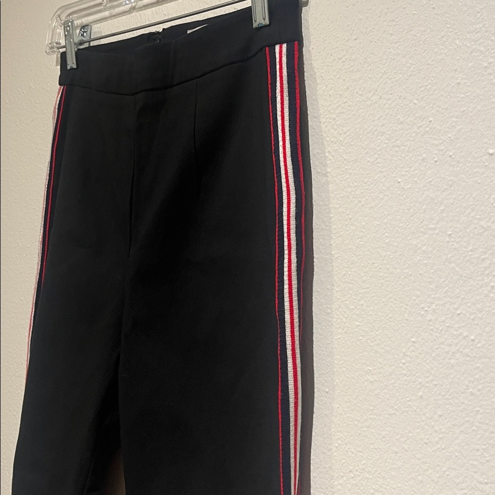 Urban Outfitters Black Pants with Red and White Pin Stripes Down the Legs - Picture 9 of 10